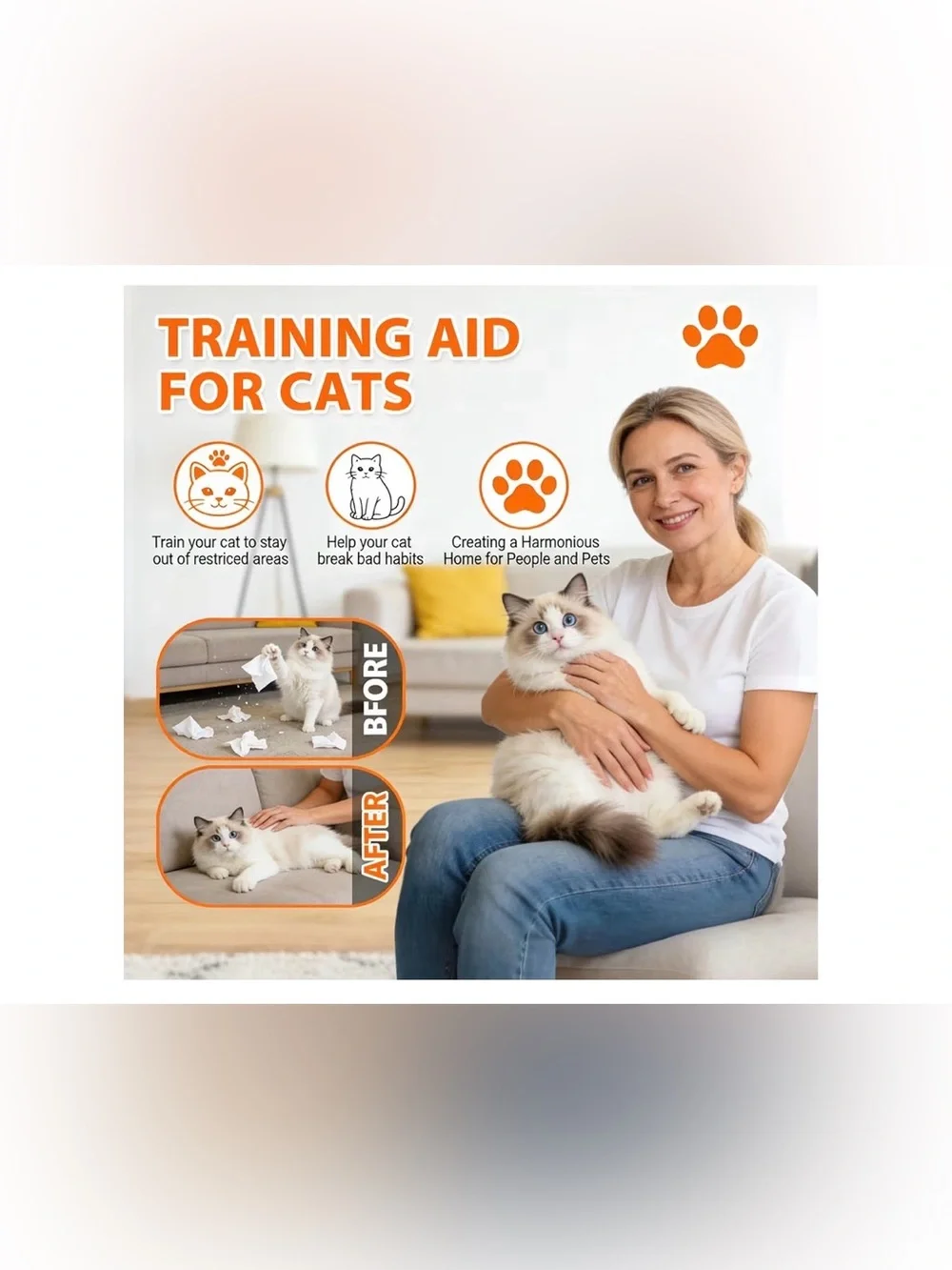 NWT Cat Deterrent Spray - Indoor & Outdoor Training Aid (Green)